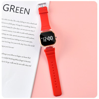 Jam Tangan Digital Sport LED Anak-Anak, Pria Wanita, Model Kotak Mewah Fashion Outdoor Grosir 2025