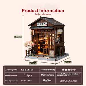 OCHOICE Kit de Rompecabezas de Casa de Muñecas de Madera 3D, Juguete Educativo en Miniatura <span class=keywords><strong>para</strong></span> <span class=keywords><strong>Adultos</strong></span> y Niños, Juego Creativo y Decorativo - Product Image 5
