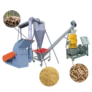 1-2t/h wood crusher machine/wood stump crusher/wood pallet shredder for sale