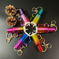 Pendentif porte-clés couleur dégradé pour la mode féminine cadeau commémoratif gobelet porte-clés porte-baguette