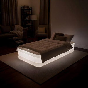 <b>Light</b> <b>Up</b> Twin Size Air Mattress with Color Changing LED <b>Lights</b> for Home Camping Travel - Product Image 4