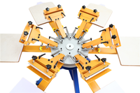 Ruida NS606-ESU 6 couleurs 6 Stations serigrafia manuel t-shirt machine d'impression