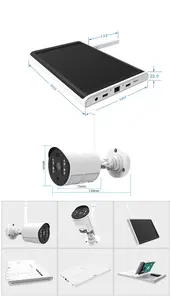 Kit Nvr LCD di buona qualità 4 Ch Wireless Cctv 4ch risoluzione 4Ch sicurezza NVR 4K telecamere