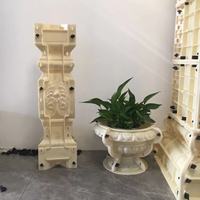 Moule à balustre en plastique ABS durable Reazone Molds RZPC 70 cm, forme de fleur, réutilisable, solide, décoratif, pour garde-corps