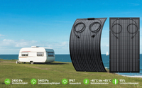 Panneau solaire flexible 120W 1090x592mm Modèle LS-PVF120-18.6% Module monocristallin pliable et efficace pour camping-car, bateau, balcon, hors réseau