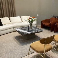 Furnitur Ruang Tamu Meja Pusat Modern Desain Meja Teh Marmer