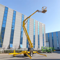 Nouveau bras de levage télescopique électrique à haute altitude 14-30 mètres bras télescopique