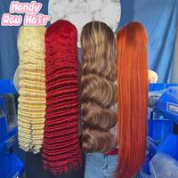 Peluca de Cabello Humano Ondulado con Encaje Frontal Transparente HD 13x6 Pre-Arrancado Marrón 4/27 Sin Pegamento, Cabello Virgen Vietnamita para Mujeres Negras