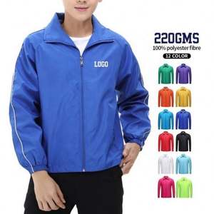 New Fashion 100%Polyester <b>Jackets</b> Men's Windbreaker <b>Jackets</b> for <b>Workers</b> or Volunteer Zipper Stand Collar <b>Jackets</b> - Product Image 6