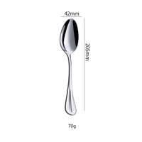 Ensemble de 5 couverts de luxe en acier forgé 304, finition miroir Prague, pour steak et desserts, fourchettes et cuillères, livraison directe usine
