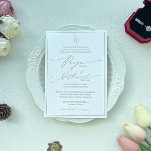 Carte d'invitation de <span class=keywords><strong>mariage</strong></span> tendance, biodégradable et économique avec enveloppes - Product Image 6