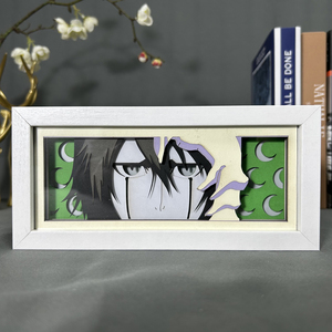 Boîte à lumière <span class=keywords><strong>Bleach</strong></span> <span class=keywords><strong>Ulquiorra</strong></span> Cifer Anime, lumière de nuit LED en papier découpé 3D pour la décoration de la chambre, cadeau d'anniversaire, boîte à lumière <span class=keywords><strong>Bleach</strong></span> - Product Image 2
