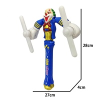 Jouet moulin à vent LED rotatif en forme de main de clown avec 10 lumières clignotantes, jouet lumineux pour enfants, idéal pour fêtes, anniversaires et festivals