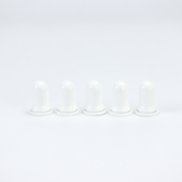 Prix d'usine Bouchon compte-gouttes en caoutchouc NBR pour flacon d'huile essentielle, avec bulbe en silicone et embout de pipette brillant