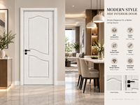 Portes intérieures en MDF bois massif de qualité supérieure pour espaces modernes