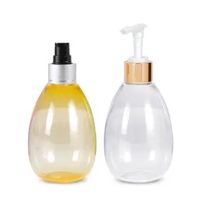 Clear 120ml 4oz PET Plastic Egg Bottle with Cap for Liquid Lotion Essential Oil Serum Cosmetic Packaging Wholesale