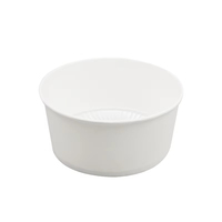 Vente directe d'usine, bols en papier biodégradables écologiques à fond plat, surface intérieure lisse, base robuste, pour salade