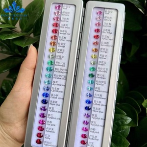 Saphirs de laboratoire de qualité supérieure, taille ovale, multicolores, pierres précieuses en vrac, saphirs de laboratoire de forme <span class=keywords><strong>poire</strong></span> - Product Image 3