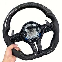 Volant de voiture sport en cuir et fibre de carbone pour BMW F07 F30 F10 F12 F15 F16 F34 F35 F36 F20 F22 F25 F26 F32 F80 M3 M5