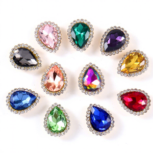 Nouveau <span class=keywords><strong>strass</strong></span> en cristal de verre avec griffe, goutte de diamant, tournesol, <span class=keywords><strong>strass</strong></span> cousu à la main, design assorti pour vêtements, vente en gros - Product Image 1