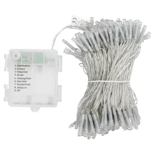 Ghirlanda luminosa a batterie 4AA, luce bianca fredda, 20 m + 0,3 m, ideale per decorazioni ambientali ed eventi. - Product Image 2