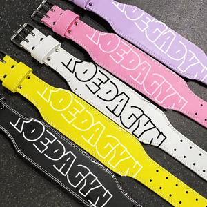 Custom Accessories Gym Leather Powerliting <strong>Exercise</strong> <strong>Belt</strong> Pink Fitness Accessories Gym Weight Lifting <strong>Belts</strong> for Women - Product Image 2