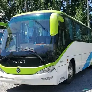 Used Foton Electric Bus Left Hand Drive Buses Mini Electric Coaches Single Door 51 Passenger Seats Low Floor Axle For Sale