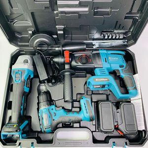 Sets of 3pcs Power Tools Lithium Brushless Hammer <b>Angle</b> Cordless Drill <b>Screwdriver</b> Combination Tool Set CMZ01 - Product Image 4