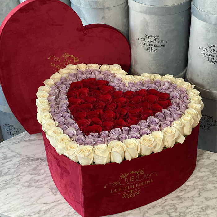 Red flower box