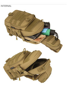 Tactische Sling Borsttas Met Waterfles <span class=keywords><strong>Holster</strong></span> Houder Assault Pack Messenger Schoudertas Crossbody Tassen - Product Image 6