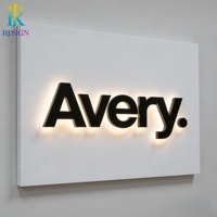Enseignes lumineuses LED personnalisées étanches à éclairage frontal, lettres 3D en acrylique, signalétique publicitaire pour la publicité extérieure