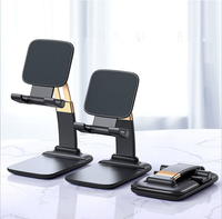 Support de téléphone pliable pour téléphone portable, support universel réglable à gravité en métal pour table de bureau, support de téléphone portable pour smartphone