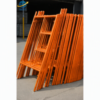 Échafaudage Ringlock de construction modulaire en acier galvanisé conforme à la norme EN12810 pour le soutènement des façades extérieures de bâtiments