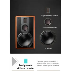 HiVi-Swans M5A Enceinte active Bluetooth 2.0 pour salon, PC de bureau, TV, audio domestique SPÉCIFICATIONS Modèle M5A Type de système 3 voies - Product Image 6
