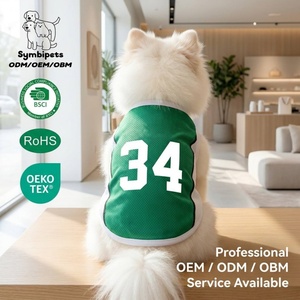 OEM ODM Sports Sporty Pet Basketball Jersey Tank <strong>Top</strong> Breathable Mesh Dog Shirt Sleeveless Puppy Vest for Small Medium Dogs <strong>Cats</strong> - Product Image 1