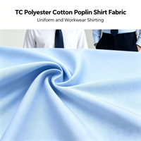 Tissu Oxford uni 170 g/m² 60 % coton et 40 % polyester, technique tissée, pour chemise de fille, teinture unie