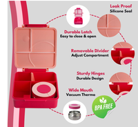 Boîte à lunch thermique pour enfants avec cuillère et fourchette, pot isotherme, bento micro-ondable, anti-fuite, écologique, logo personnalisé – Offre Spéciale