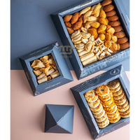 Premium klassische Mini Pizzen Catering Pyramide Lebensmittel verpackung Brot kasten Lebensmittel Brunch maßge schneiderte bedruckte Boxen zum Mitnehmen Weide box