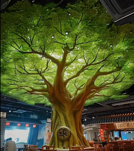Arbre artificiel de <span class=keywords><strong>grande</strong></span> taille de type banian simulé, arbre à souhaits, pour hôtel, intérieur et extérieur, paysage biomimétique, plantes vertes - Product Image 2