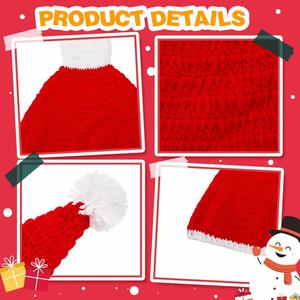 Porch Outfits Santa Goose Clothes Xmas Hat <b>Scarf</b> for Cement Duck Christmas Party Patio Yard Outdoor Decor - Product Image 3
