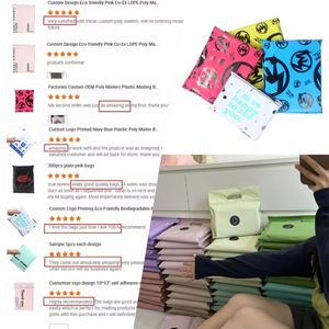 Pochettes d'expédition biodégradables écologiques personnalisées en gros, légères pour sacs, pour petites entreprises - Product Image 5