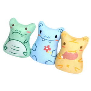 Juguete de gato de peluche interactivo lindo Animal de dibujos animados en forma de gato almohada para dormir gato masticar juguete con hierba gatera - Product Image 5