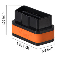 Escáner de Diagnóstico de Motor Vgate ICar2 BT Android OBDII - Negro Naranja - Producto OEM Original