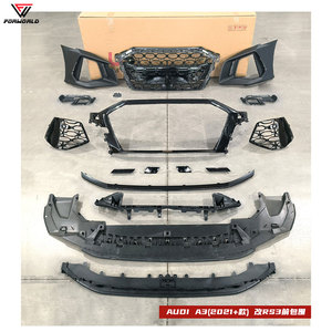 Accessoires automobiles : Pare-chocs avant avec calandre centrale et lèvre avant pour <span class=keywords><strong>Audi</strong></span> <span class=keywords><strong>A3</strong></span> à RS3 2021-2023 - Product Image 6