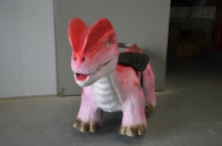 Équipement d'attraction pour aire de jeux publique intérieure/extérieure pour enfants, Dilophosaure animatronique en acier grandeur nature, personnalisé et à monnayeur