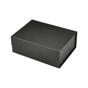 Caja de Regalo Plegable Magnética Rectangular Negra de Cartón con Tapa - Product Image 2