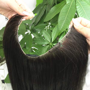 Extension per Capelli a Clip a U 100% Capelli Umani di Alta Qualità, Extension con Clip a Farfalla, Pezzo Unico con Clip in Pizzo - Product Image 2