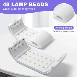 Lámpara de Resina UV Portátil y Plegable de 48W con Irradiación de Doble Cara |   Lámpara de Curado Rápido de Gran Tamaño con Tiempo Ajustable para Arte en Resina - Product Image 4