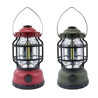 Lampe LED portable rechargeable pour l'extérieur, à suspendre, pour le camping, la randonnée et l'utilisation en tente, longue durée de fonctionnement, étanche, avec corps en ABS