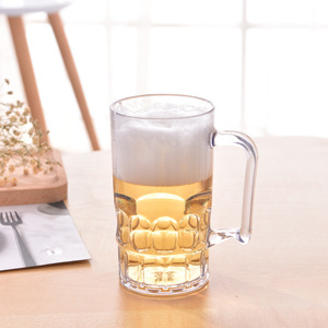 Jarra de Cerveza Transparente con Asa, Libre de BPA, para Uso en el Hogar, Cocina y Fiestas - Product Image 1